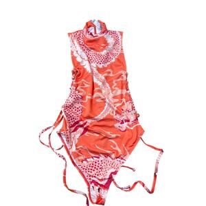 ASOS Abstract Print One Piece Swimsuit Size 6 (Small Mark)